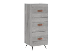 Aparador madera de ingeniería gris Sonoma 34,5x34x90 cm ES80959