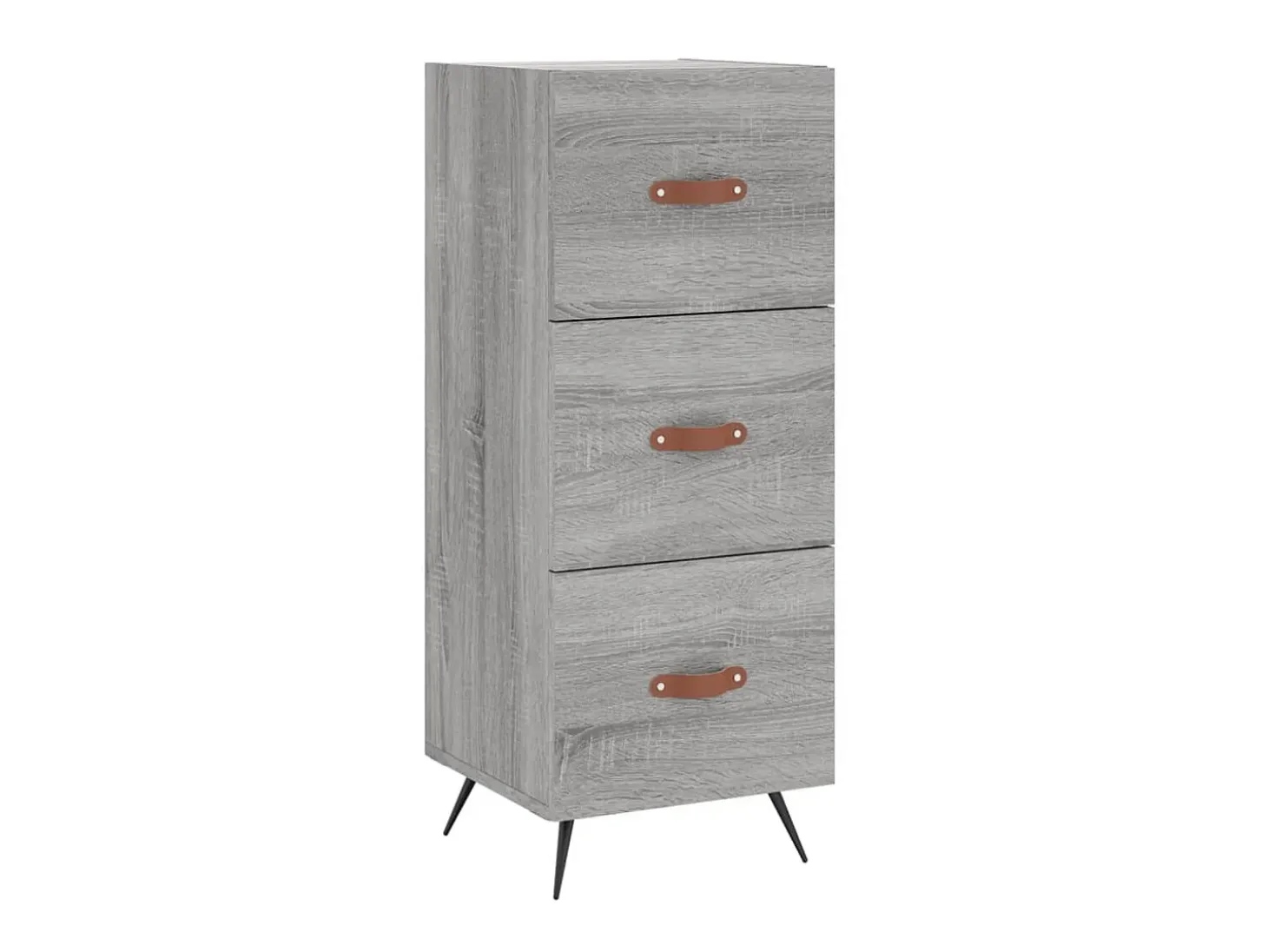 Aparador madera de ingeniería gris Sonoma 34,5x34x90 cm ES80959