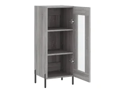 Aparador madera de ingeniería gris Sonoma 34,5x34x90 cm
