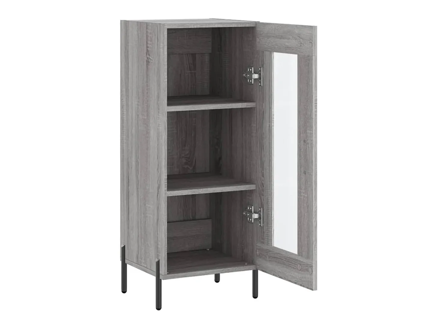 Aparador madera de ingeniería gris Sonoma 34,5x34x90 cm