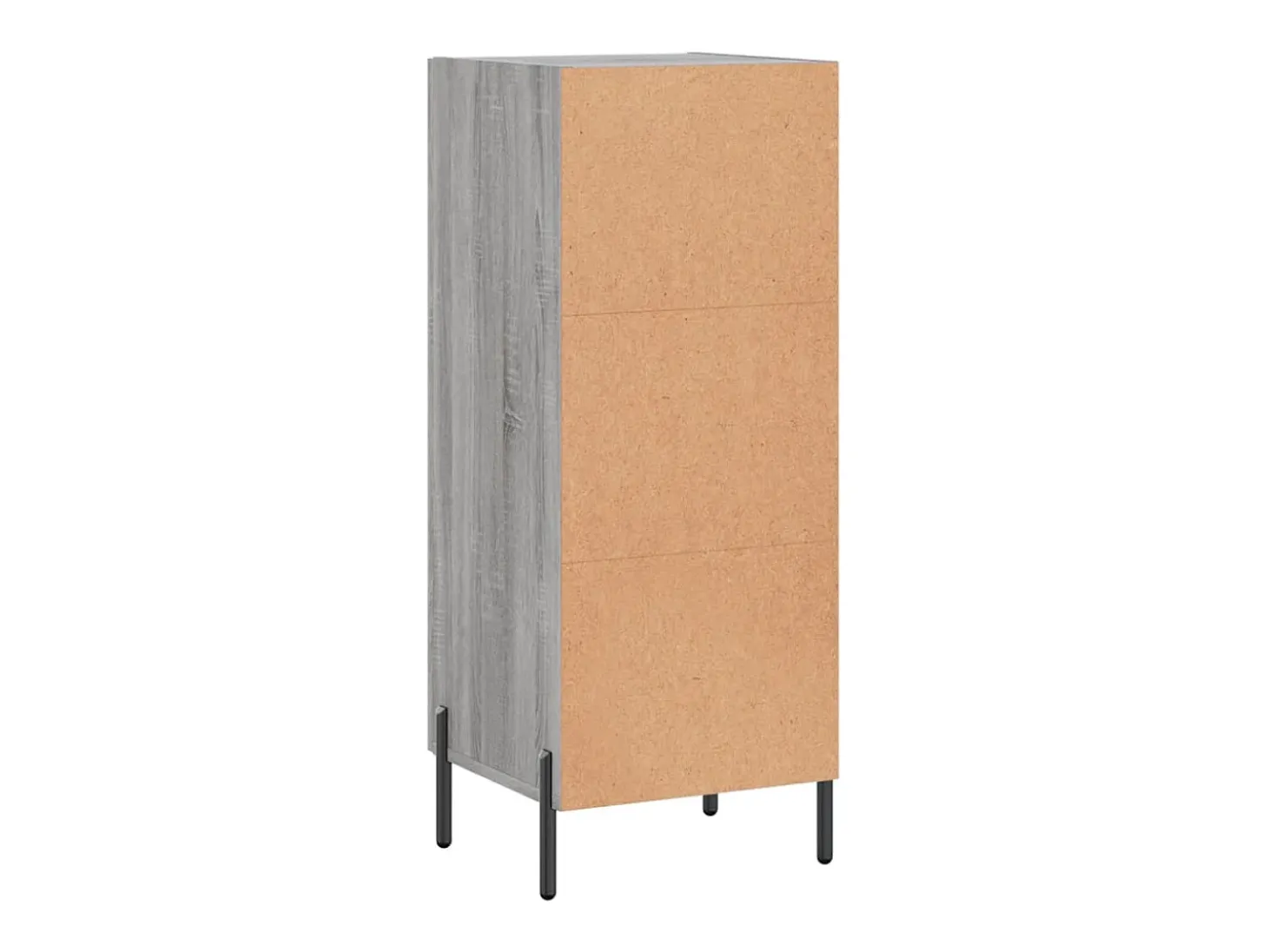 Aparador madera de ingeniería gris Sonoma 34,5x34x90 cm