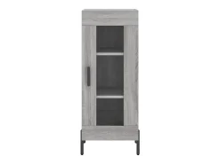 Aparador madera de ingeniería gris Sonoma 34,5x34x90 cm
