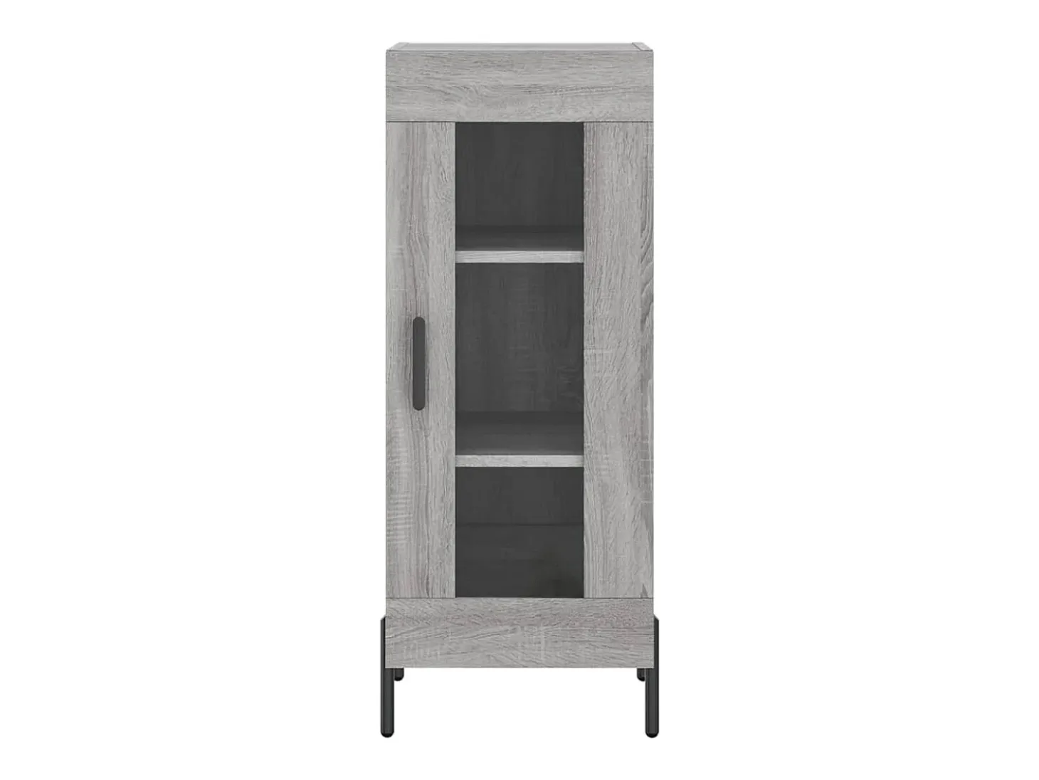Aparador madera de ingeniería gris Sonoma 34,5x34x90 cm