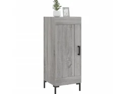 Aparador madera de ingeniería gris Sonoma 34,5x34x90 cm ES27663