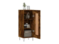 Aparador madera de ingeniería roble ahumado 34,5x34x90 cm ES29340