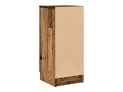 Aparador madera de ingeniería madera envejecida 30x30x70 cm