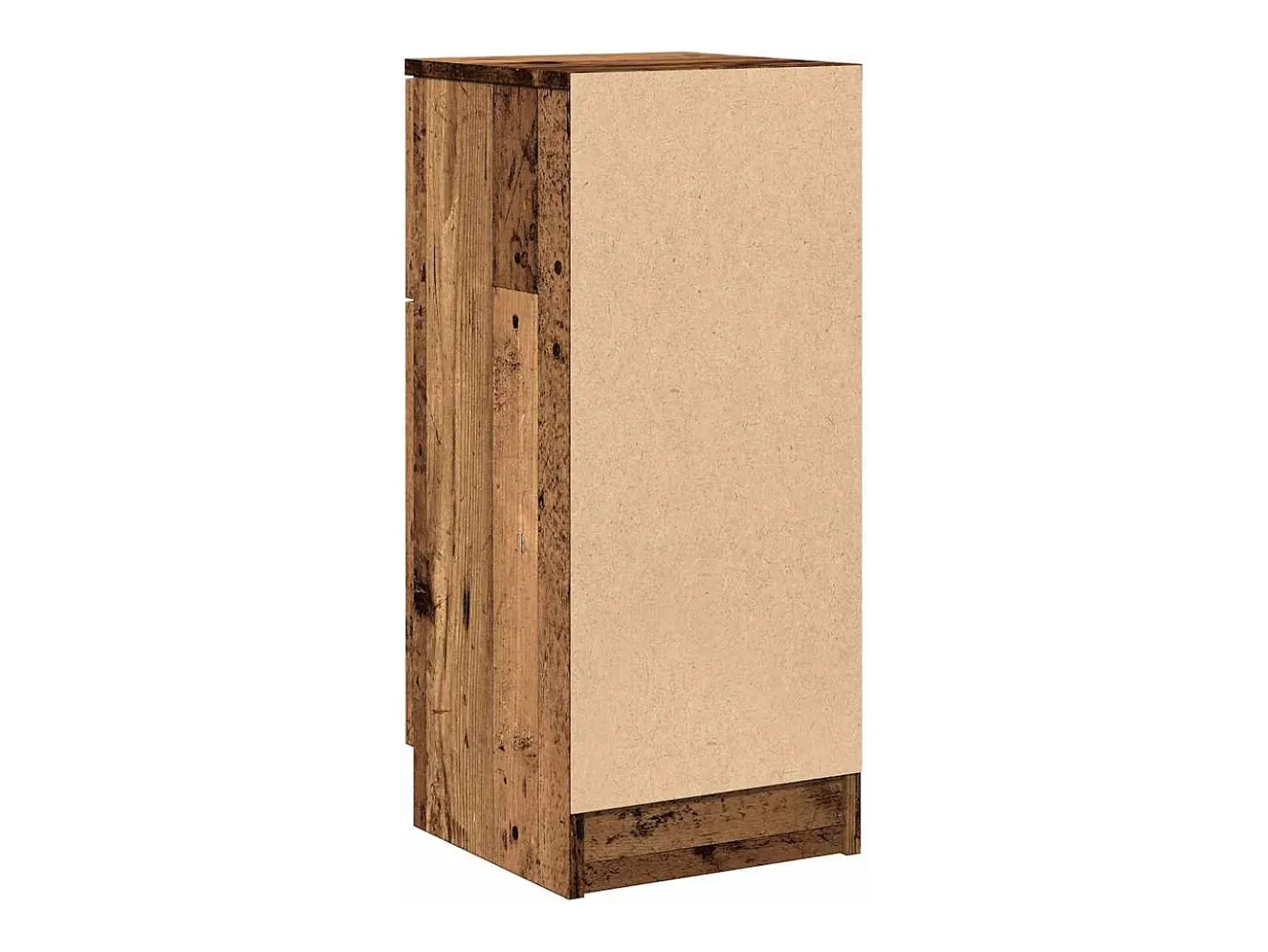 Aparador madera de ingeniería madera envejecida 30x30x70 cm
