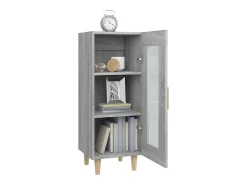 Aparador madera de ingeniería gris Sonoma 34,5x34x90 cm