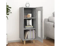 Aparador madera de ingeniería gris Sonoma 34,5x34x90 cm