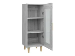Aparador madera de ingeniería gris Sonoma 34,5x34x90 cm