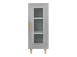 Aparador madera de ingeniería gris Sonoma 34,5x34x90 cm