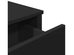 Aparador madera de ingeniería negro 97x32,5x74,5 cm