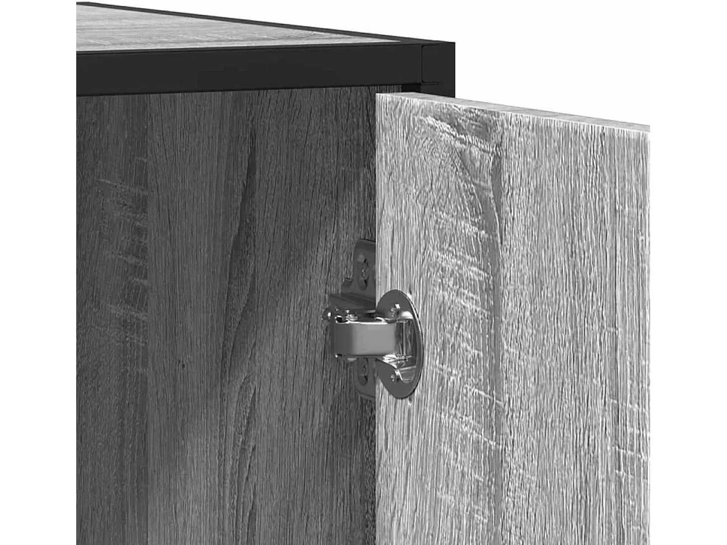 Aparador madera de ingeniería gris sonoma 94x35x76 cm