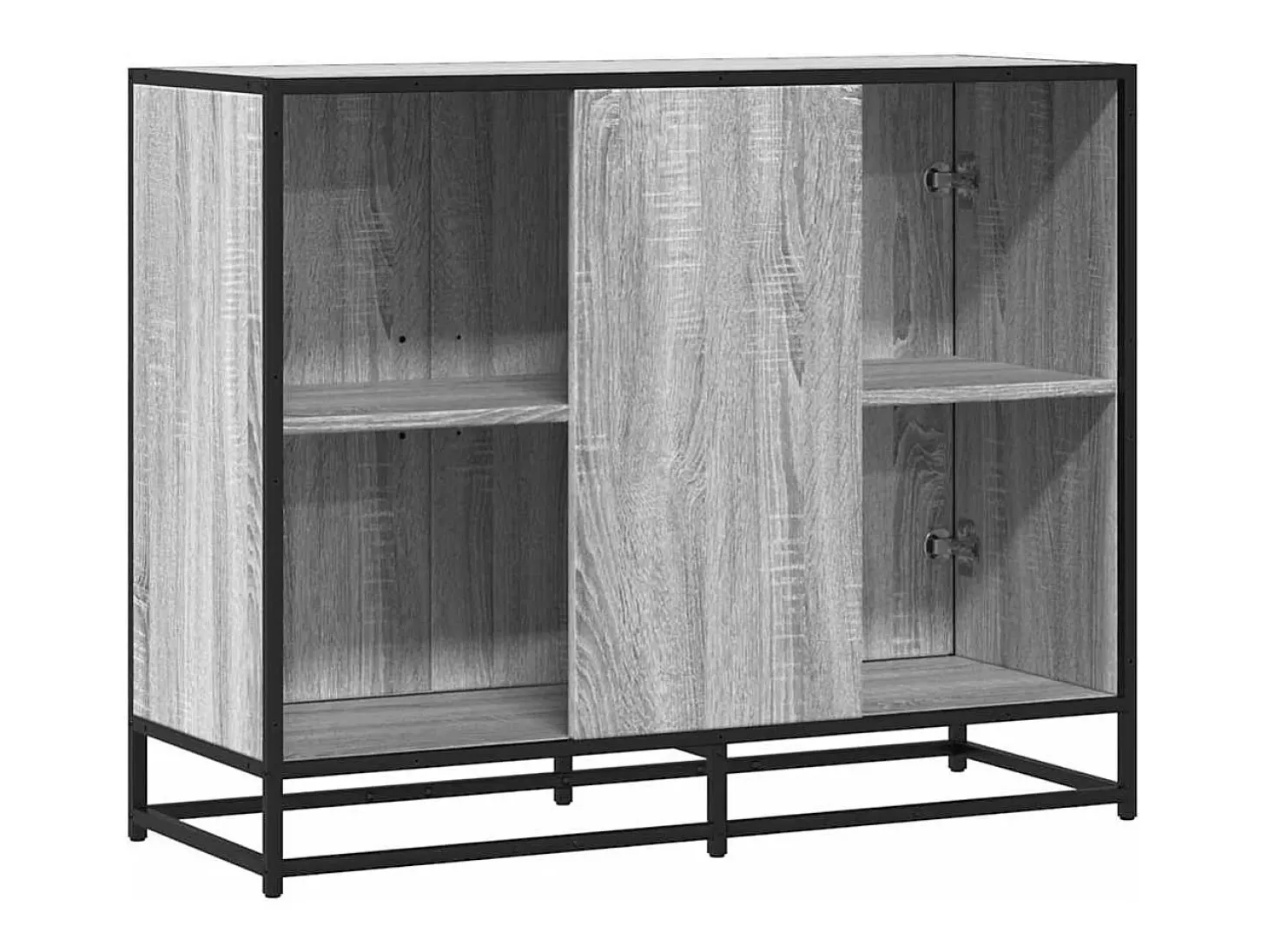 Aparador madera de ingeniería gris sonoma 94x35x76 cm