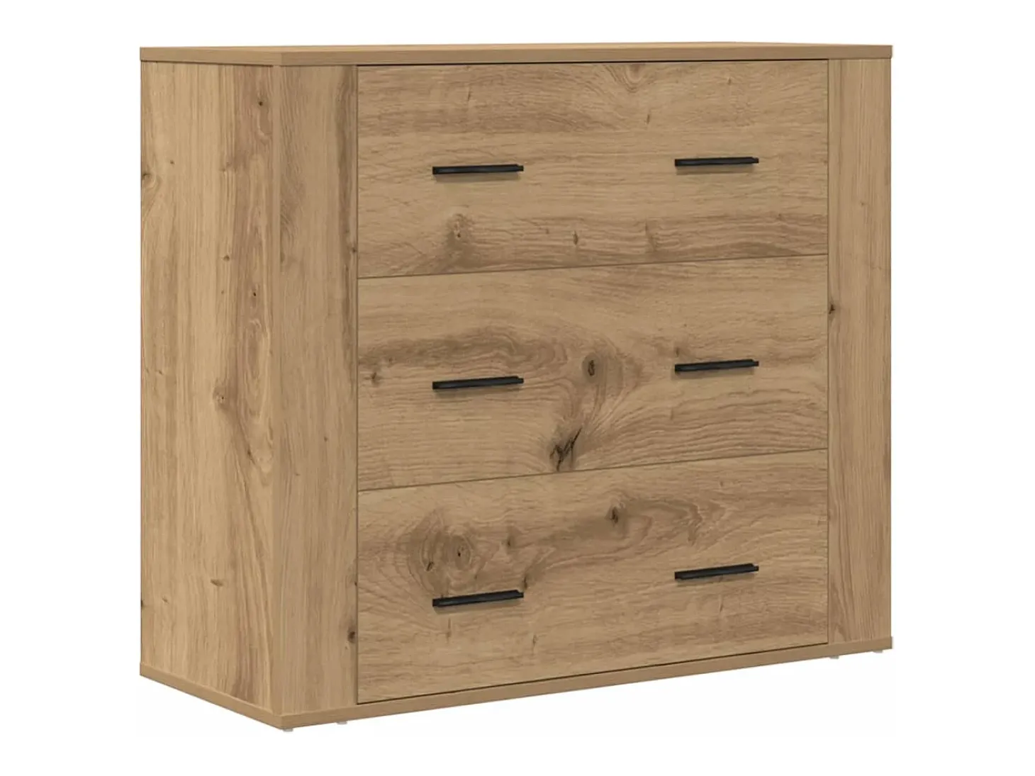 Aparador madera de ingeniería roble artisan 80x33x70 cm