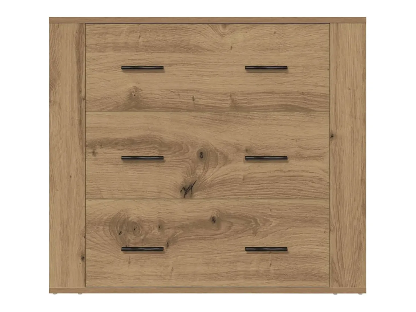 Aparador madera de ingeniería roble artisan 80x33x70 cm
