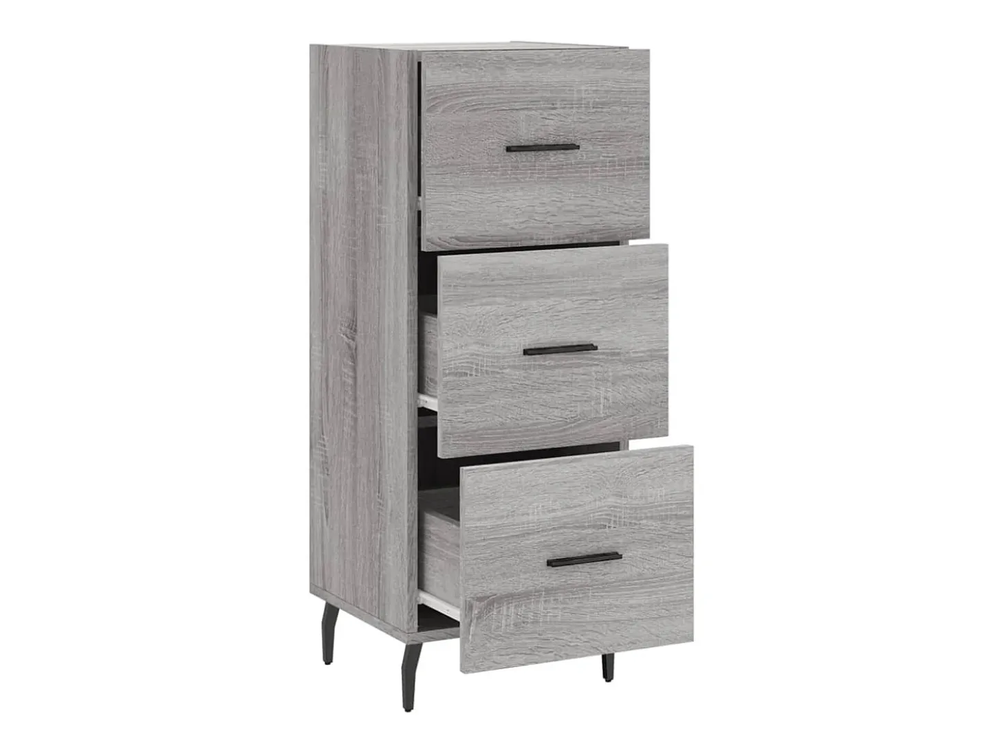 Aparador madera de ingeniería gris Sonoma 34,5x34x90 cm ES70701