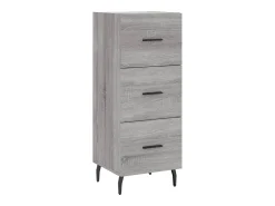 Aparador madera de ingeniería gris Sonoma 34,5x34x90 cm ES70701