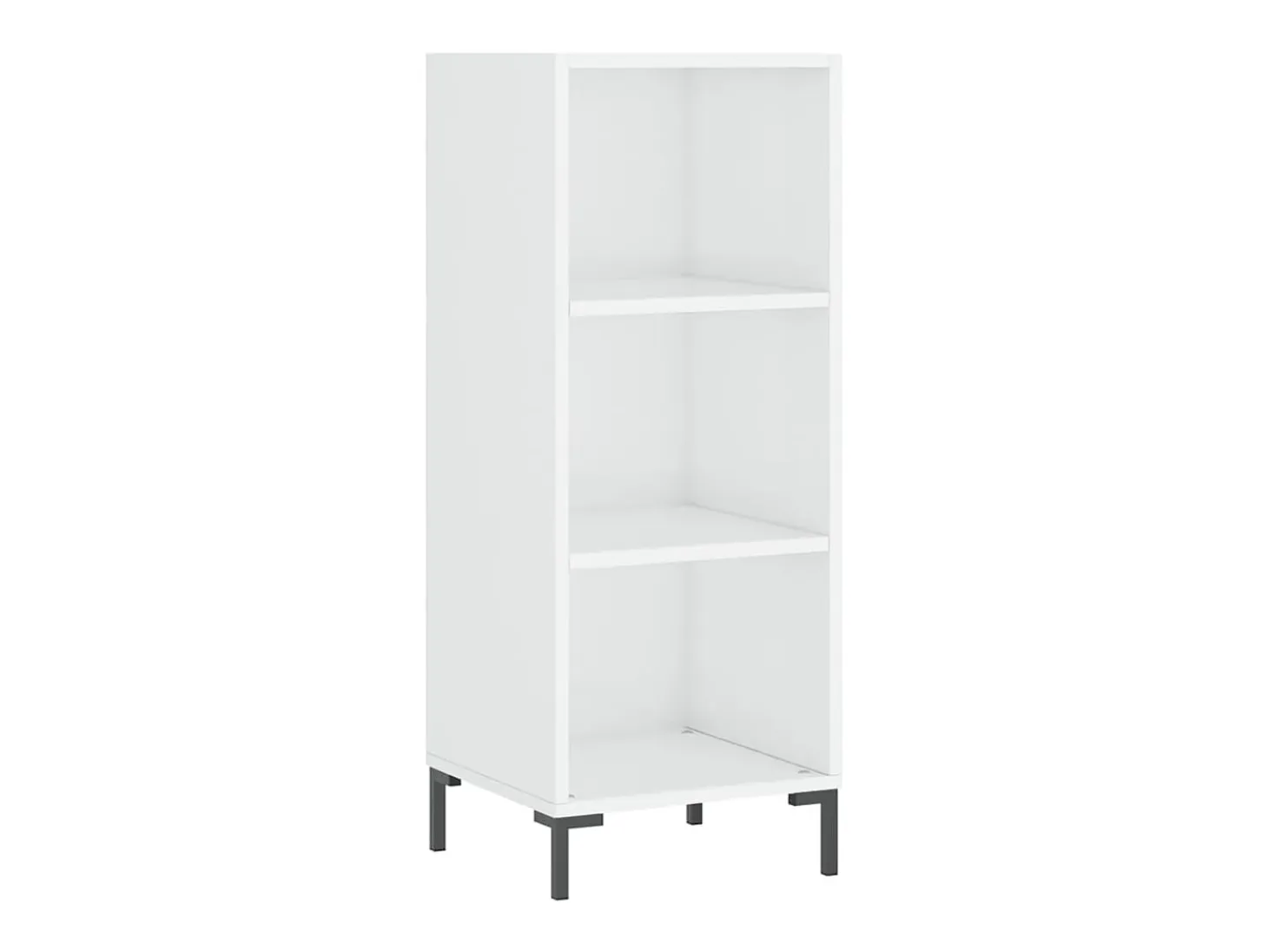 Aparador madera de ingeniería blanco brillante 34,5x32,5x90 cm ES68628