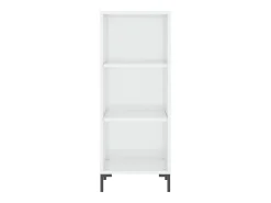 Aparador madera de ingeniería blanco brillante 34,5x32,5x90 cm ES68628