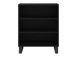 Aparador madera de ingeniería negro 57x35x70 cm ES61737