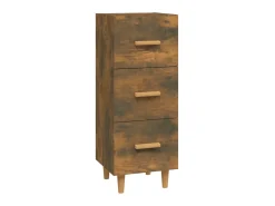 Aparador madera de ingeniería roble ahumado 34,5x34x90 cm ES73869