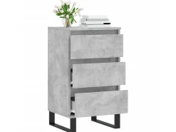 Aparador madera de ingeniería gris hormigón 40x35x70 cm ES18158