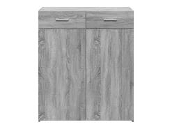 Aparador madera de ingeniería gris Sonoma 80x42,5x93 cm