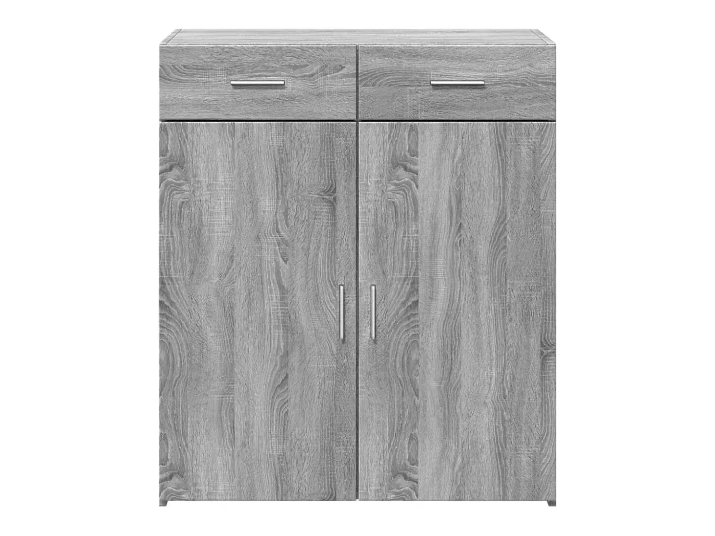Aparador madera de ingeniería gris Sonoma 80x42,5x93 cm