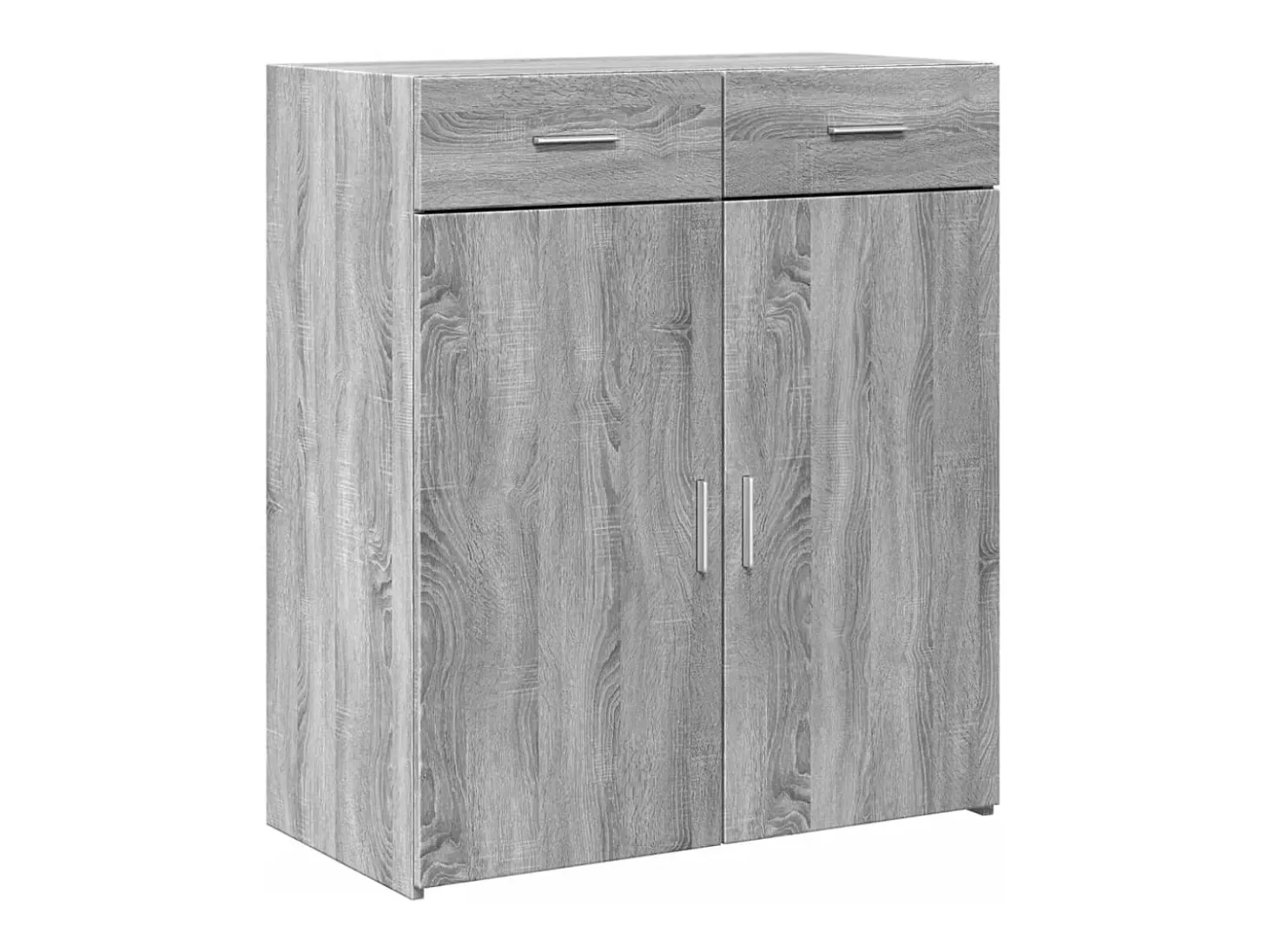Aparador madera de ingeniería gris Sonoma 80x42,5x93 cm