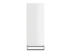 Aparador madera de ingeniería blanco brillante 34,5x32,5x90 cm ES84436