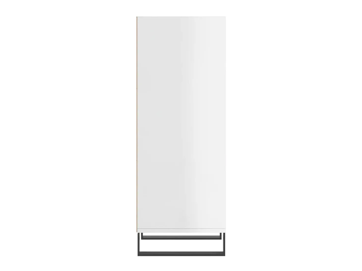 Aparador madera de ingeniería blanco brillante 34,5x32,5x90 cm ES84436