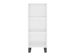 Aparador madera de ingeniería blanco brillante 34,5x32,5x90 cm ES84436