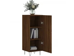 Aparador madera de ingeniería marrón roble 34,5x34x90 cm ES70272