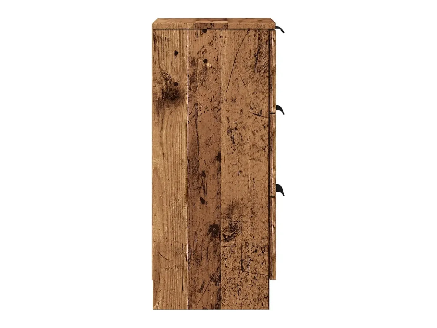 Aparador madera de ingeniería madera envejecida 30x30x70 cm