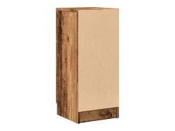 Aparador madera de ingeniería madera envejecida 30x30x70 cm