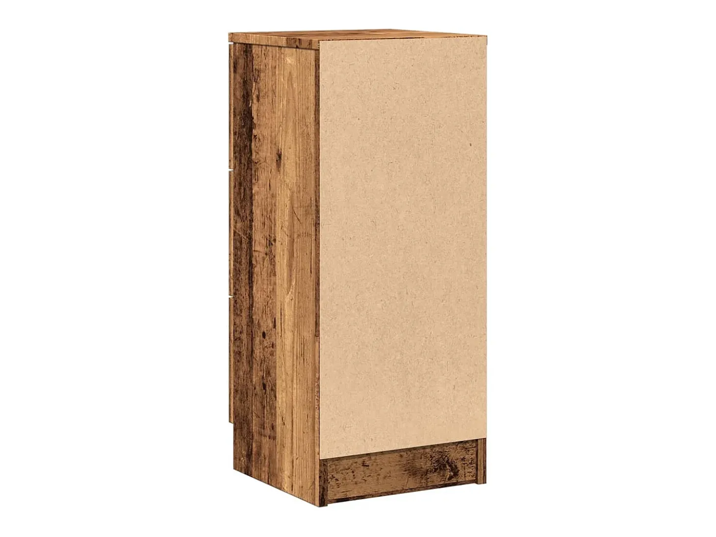 Aparador madera de ingeniería madera envejecida 30x30x70 cm