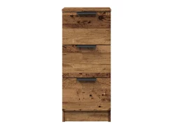 Aparador madera de ingeniería madera envejecida 30x30x70 cm