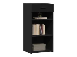 Aparador madera de ingeniería negro 45x42,5x93 cm