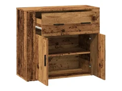 Aparador madera de ingeniería madera envejecida 80x33x70 cm