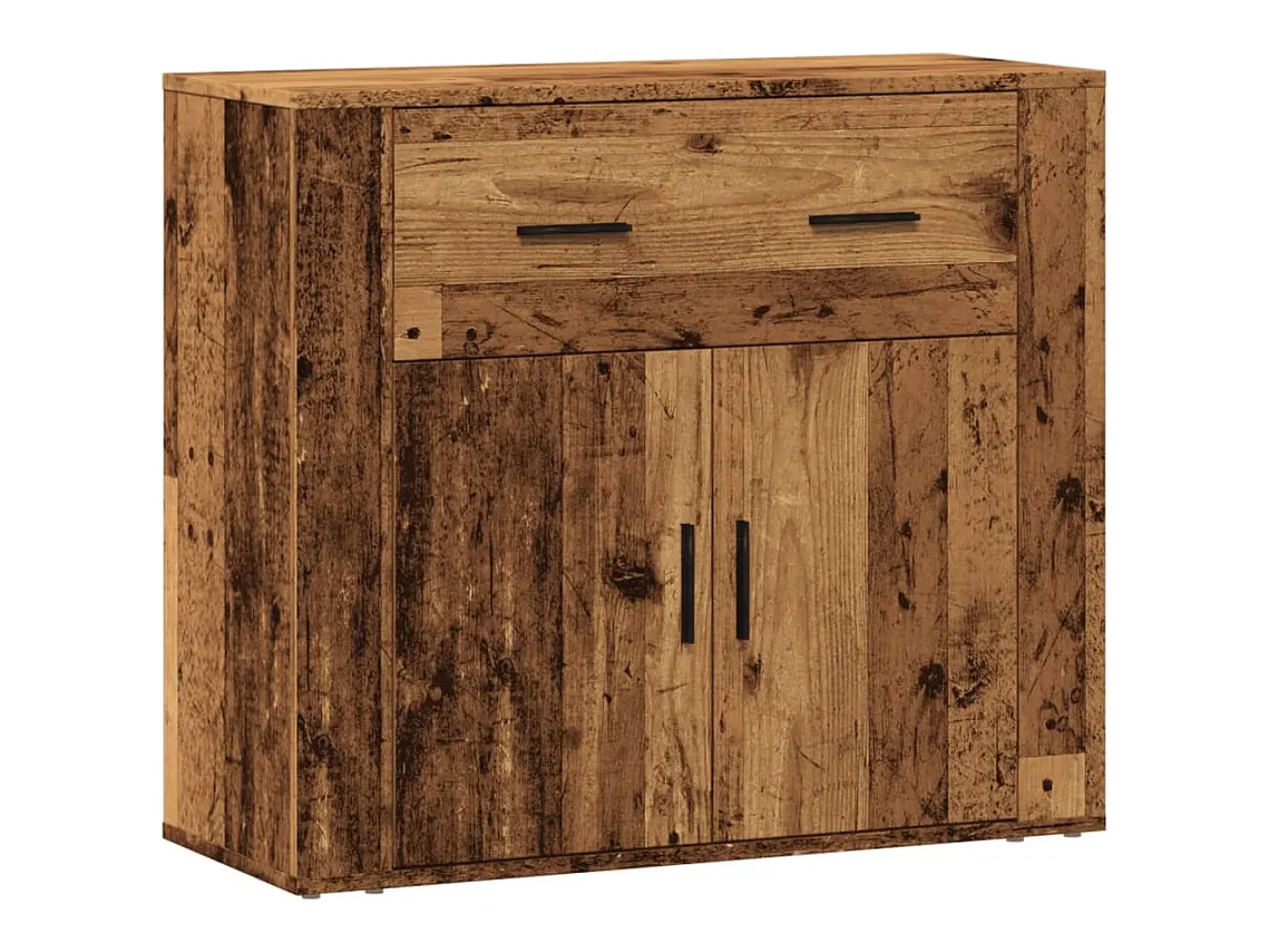 Aparador madera de ingeniería madera envejecida 80x33x70 cm