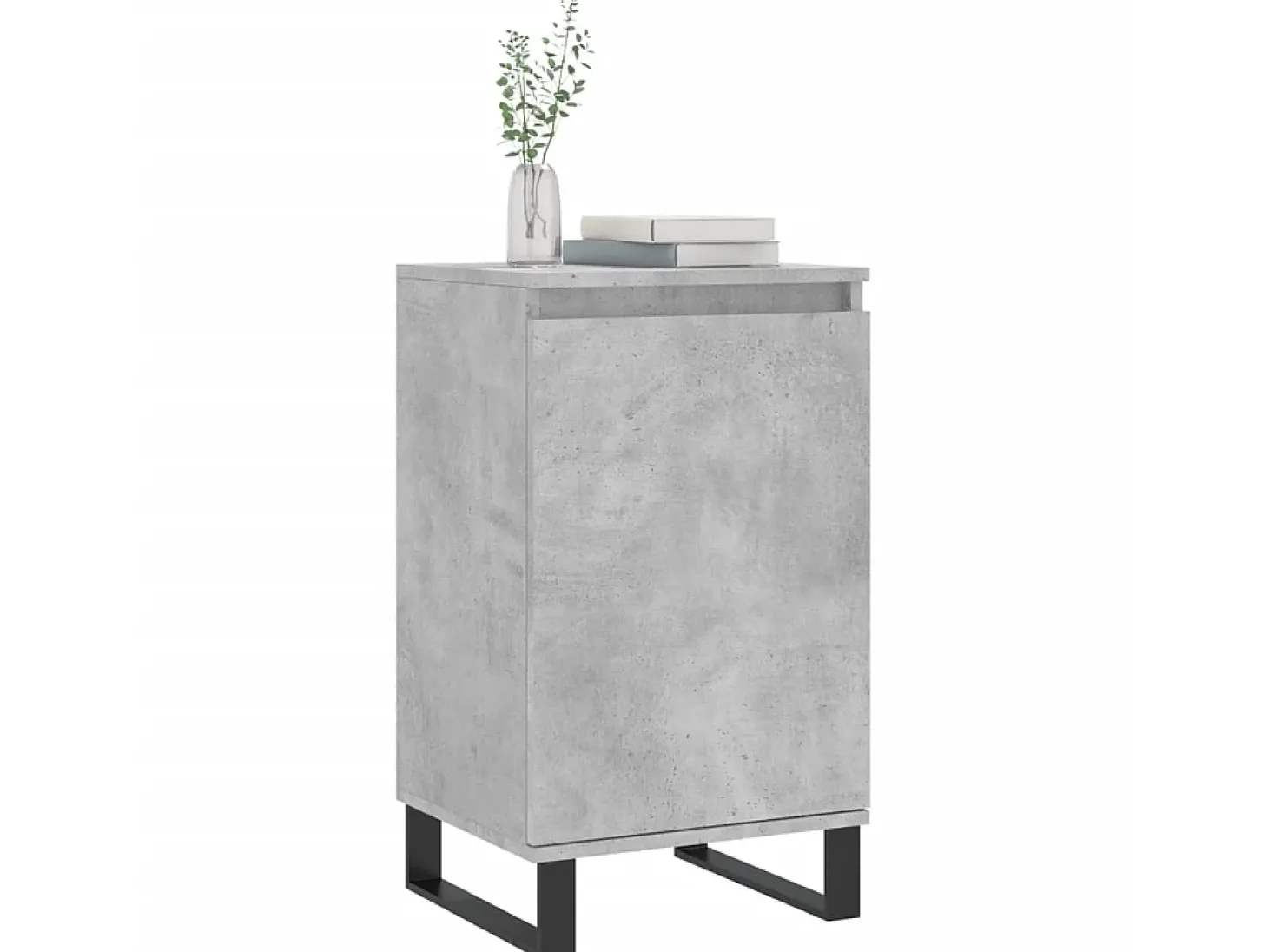 Aparador madera de ingeniería gris hormigón 40x35x70 cm ES84857