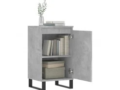 Aparador madera de ingeniería gris hormigón 40x35x70 cm ES84857