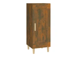 Aparador madera de ingeniería roble ahumado 34,5x34x90 cm