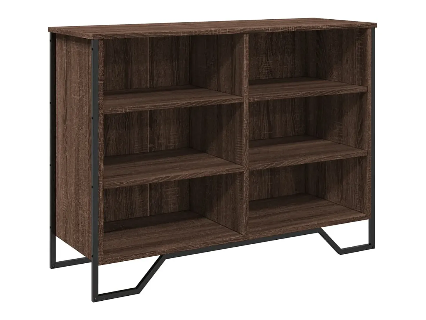 Aparador madera de ingeniería roble marrón 101x35,5x74,5 cm