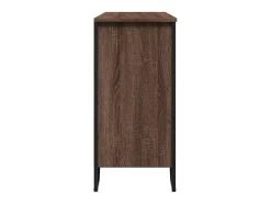 Aparador madera de ingeniería roble marrón 101x35,5x74,5 cm