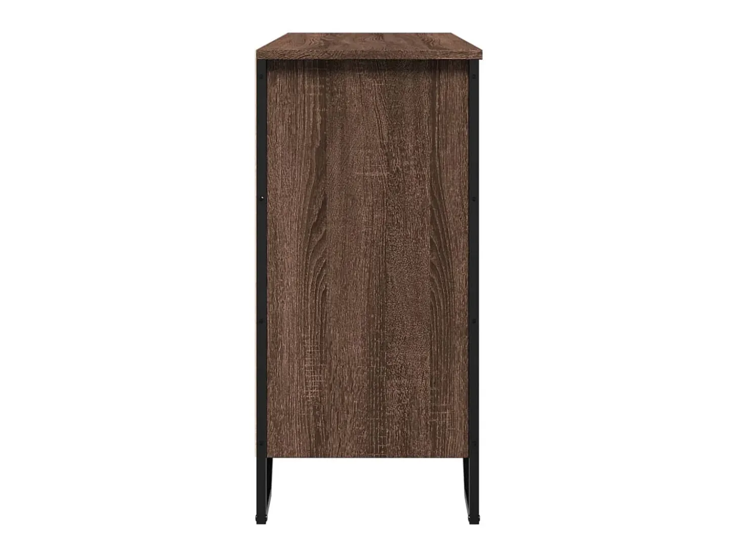 Aparador madera de ingeniería roble marrón 101x35,5x74,5 cm
