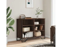Aparador madera de ingeniería roble marrón 101x35,5x74,5 cm