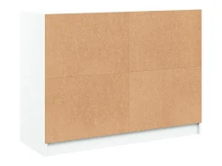 Aparador madera de ingeniería blanco 102x37x75,5 cm