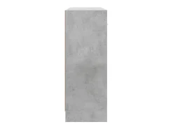 Aparador madera de ingeniería gris hormigón 91x28x75 cm